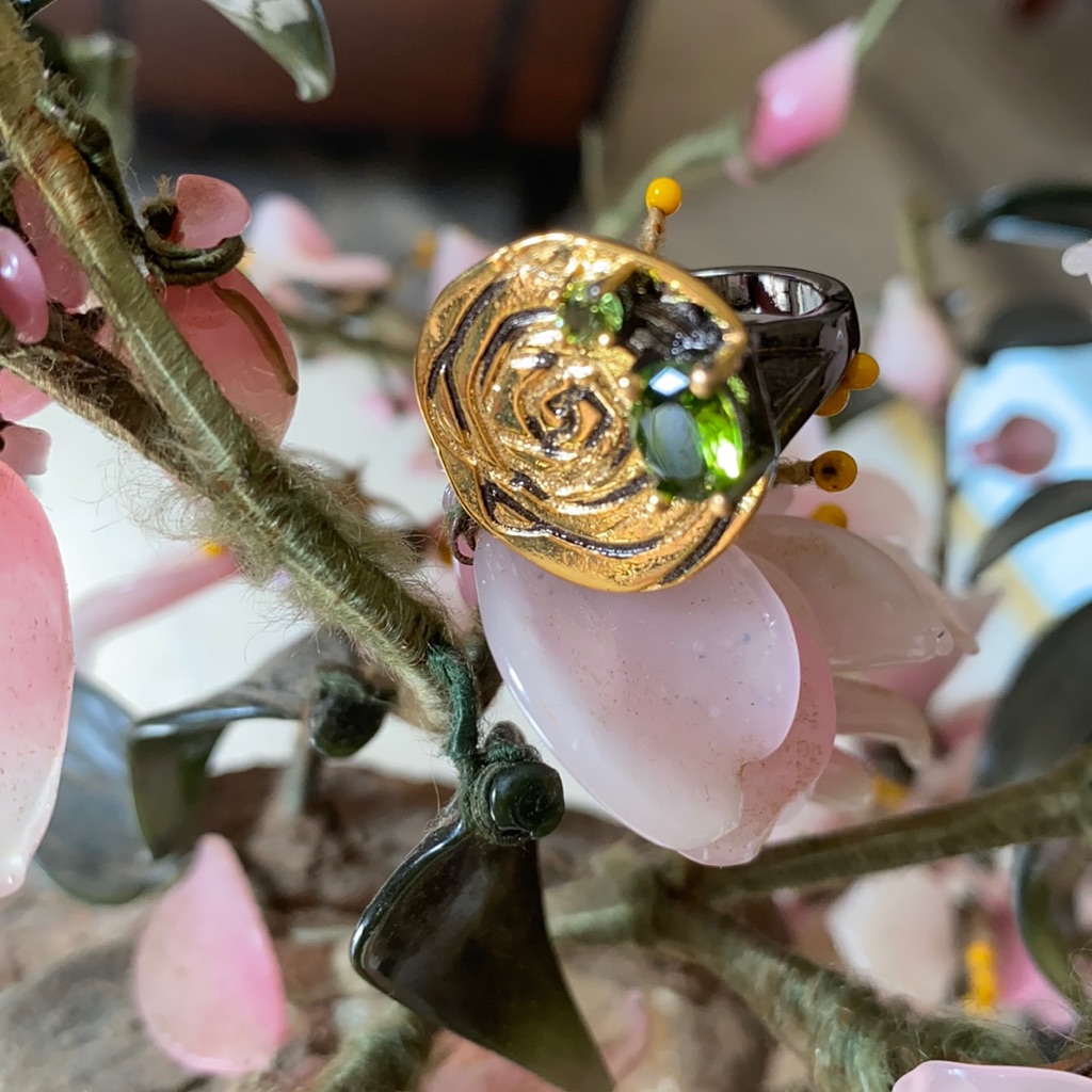Vintage 925 Peridot Ring